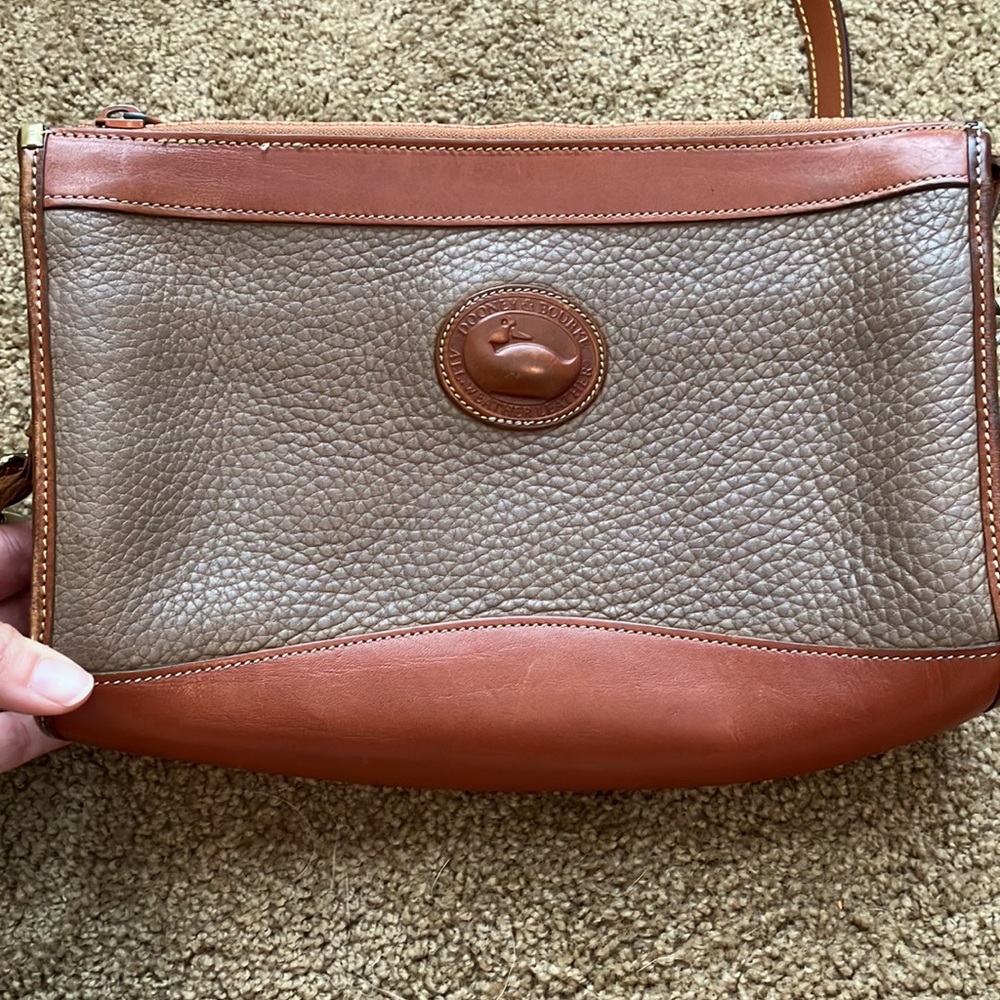 Vintage!!  Dooney and Bourke All-Weather Leather Crossbody Bag